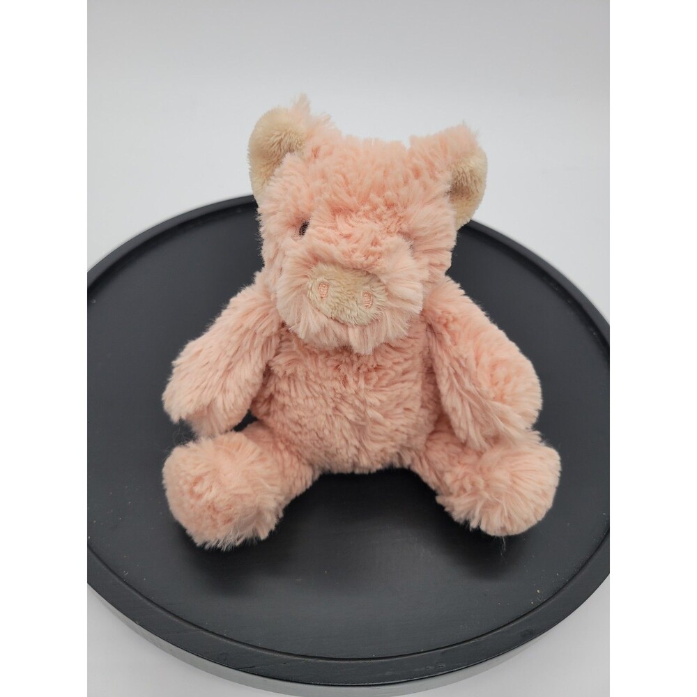 2016 Manhattan Toy Pig Plush Pink Brown Lovelies Stuffed Toy 8"